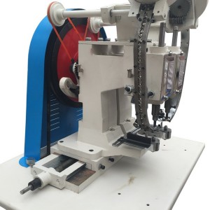 Bottom price China Double Head Punching Machine Automatic Electric Twin Head Eyeleting Punching Machine