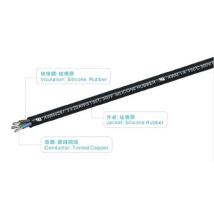 UL4594 600V 200℃  Non-Braid silicone wire MES0041
