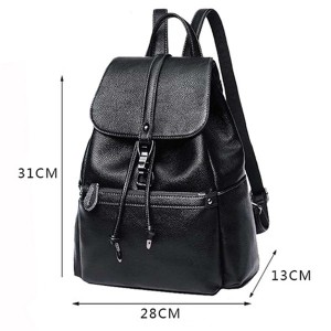 Women’s advanced sense Backpack New Fashion Leather Backpack leisure simple soft leather schoolbag model GHNSSJB007