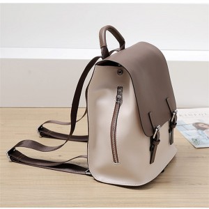 Women’s advanced sense Backpack New Fashion Leather Backpack leisure simple soft leather schoolbag model GHNSSJB019