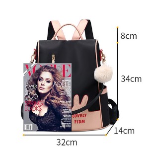 Women’s advanced sense Backpack New Fashion Leather Backpack leisure simple soft leather schoolbag model GHNSSJB038