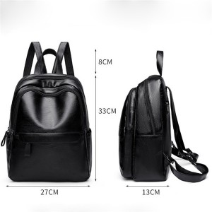 Women’s advanced sense Backpack New Fashion Leather Backpack leisure simple soft leather schoolbag model GHNSSJB003