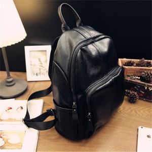 Women’s advanced sense Backpack New Fashion Leather Backpack leisure simple soft leather schoolbag model GHNSSJB037