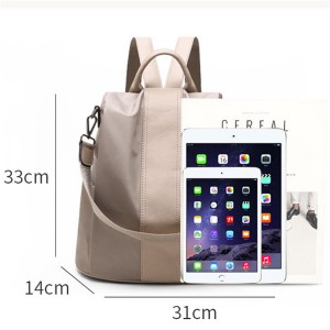 Women’s advanced sense Backpack New Fashion Leather Backpack leisure simple soft leather schoolbag model GHNSSJB040