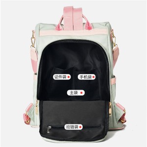 Women’s advanced sense Backpack New Fashion Leather Backpack leisure simple soft leather schoolbag model GHNSSJB042