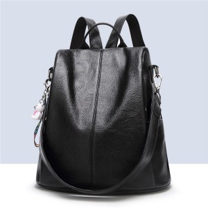 Women’s advanced sense Backpack New Fashion Leather Backpack leisure simple soft leather schoolbag model GHNSSJB013