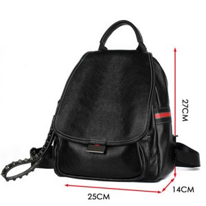 Women’s advanced sense Backpack New Fashion Leather Backpack leisure simple soft leather schoolbag model GHNSSJB050
