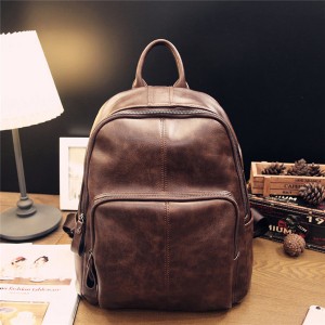 Women’s advanced sense Backpack New Fashion Leather Backpack leisure simple soft leather schoolbag model GHNSSJB037