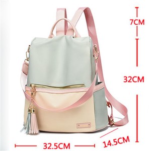 Women’s advanced sense Backpack New Fashion Leather Backpack leisure simple soft leather schoolbag model GHNSSJB042