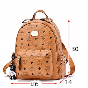 Women’s advanced sense Backpack New Fashion Leather Backpack leisure simple soft leather schoolbag model GHNSSJB045
