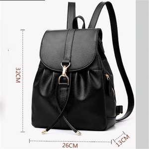 Women’s advanced sense Backpack New Fashion Leather Backpack leisure simple soft leather schoolbag model GHNSSJB048