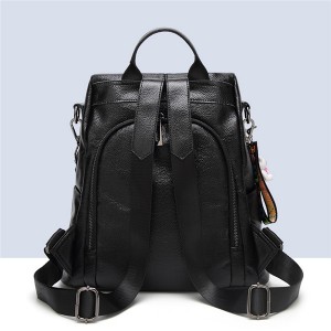Women’s advanced sense Backpack New Fashion Leather Backpack leisure simple soft leather schoolbag model GHNSSJB013