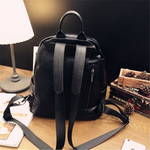 Women’s advanced sense Backpack New Fashion Leather Backpack leisure simple soft leather schoolbag model GHNSSJB037