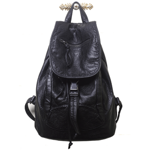 Women’s advanced sense Backpack New Fashion Leather Korean women’s casual simple soft leather backpack model dl-004