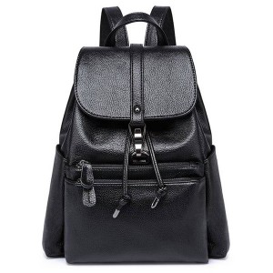 Women’s advanced sense Backpack New Fashion Leather Backpack leisure simple soft leather schoolbag model GHNSSJB007