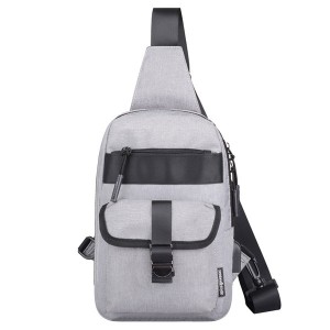 Outdoor sports chest bag, new fashion Oxford cloth chest bag, waterproof and wear-resistant young canvas straddle backpack model DL-X354