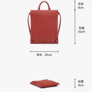Women’s advanced sense Backpack New Fashion Leather Backpack leisure simple soft leather schoolbag model GHNSSJB014