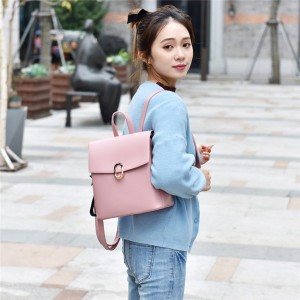 Women’s advanced sense Backpack New Fashion Leather Backpack leisure simple soft leather schoolbag model GHNSSJB043