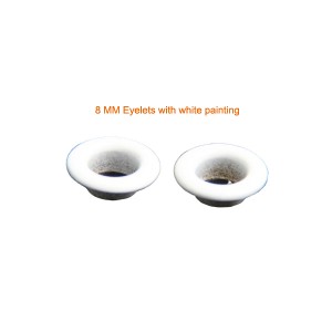 8mm Eyelet with white paint