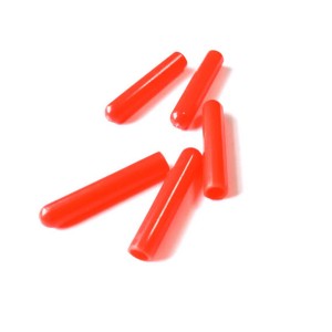 Shiny Red Shoelace Plastic Tips