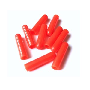 Shiny Red Shoelace Plastic Tips