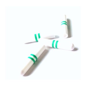 White Shoelace Plastic Tips