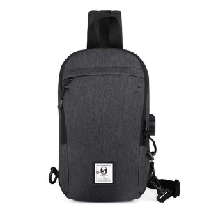 Outdoor sports chest bag, new fashion Oxford cloth chest bag, waterproof and wear-resistant young canvas straddle backpack model DL-X373