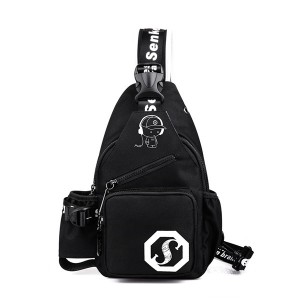 Outdoor sports chest bag, new fashion Oxford cloth chest bag, waterproof and wear-resistant young canvas straddle backpack model DL-X343