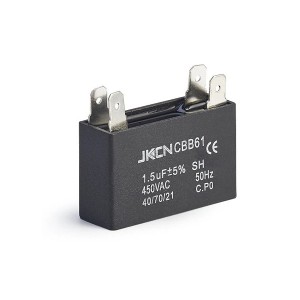 OEM/ODM Supplier Pinge Capacitor Original Manufacturer Cbb61 4UF 450VAC Fan Motor Capacitor