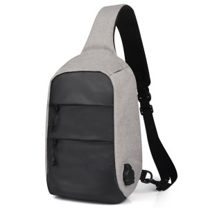 Outdoor sports chest bag, new fashion Oxford cloth chest bag, waterproof and wear-resistant young canvas straddle backpack model DL-X372
